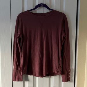 Maurices Wine Long Sleeve Tee